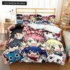 3D Anime Fairy Tail Bedding Set Bed Three-piece Set Duvet Cover Single Double Bed Queen Size Duvet Cover Set Adult Kid's Bedroom
