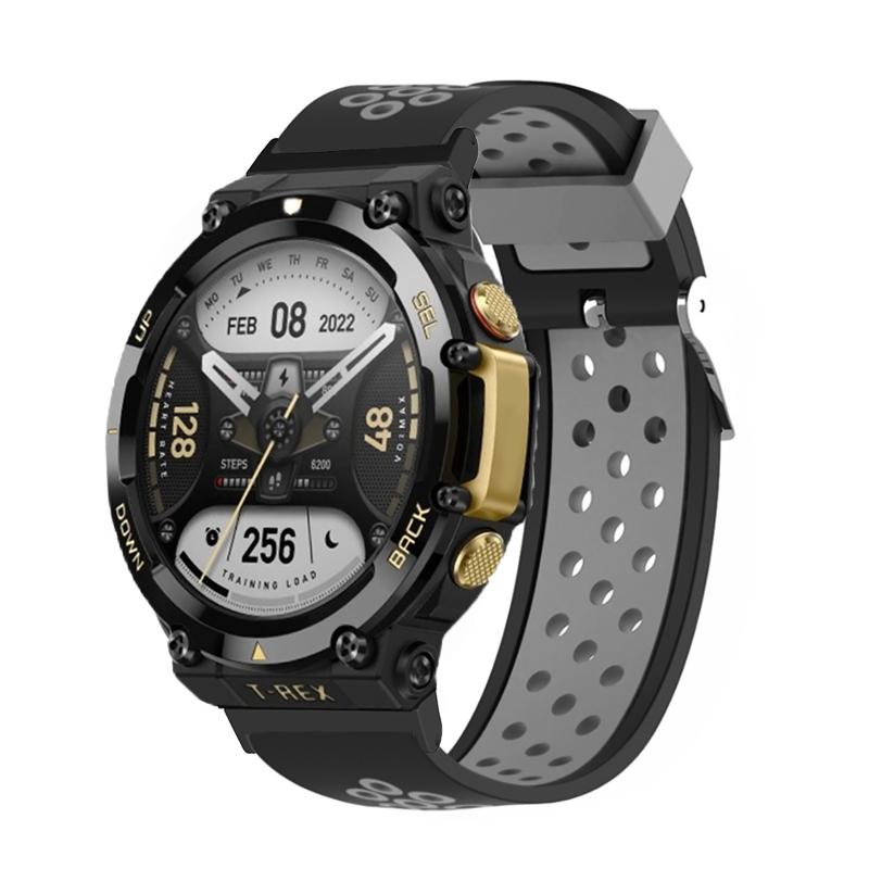 Совместимо для Huami Amazfit для T Rex 2 Ремешок Регулируемый Мягкий Моющийся Запасной Ремешок Браслет на запястье Водонепроницаемый Двойной C