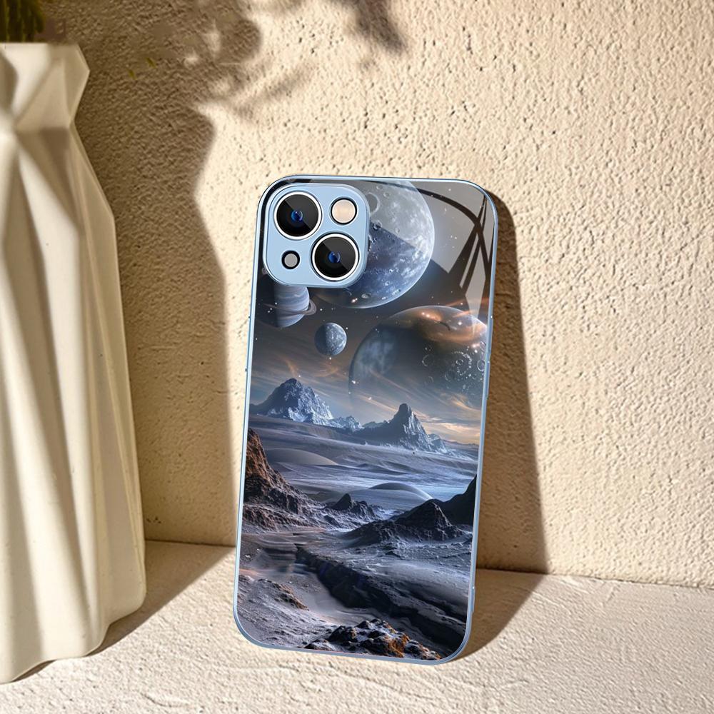 Чехол для телефона 'Космическая Вселенная Галактика' для iPhone 14 13 12 Mini 11 Pro XS Max X XR 14 Plus Защитное стекло