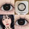 Big Black Eyes 2Pcs Contact Lens 14.5MM Lens 1 Day Use MillCreek Doll Eyes Graded Contact Lens Grey Silicone Hydrogel Soft and Comfortable