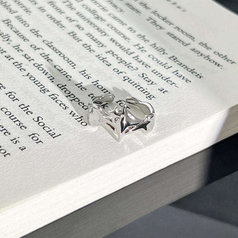 Thorns Garden Simple Plain Ring Neutral Wind Astral Geometric Ring Female Personality Fashion Niche Design Sense Ring Tide