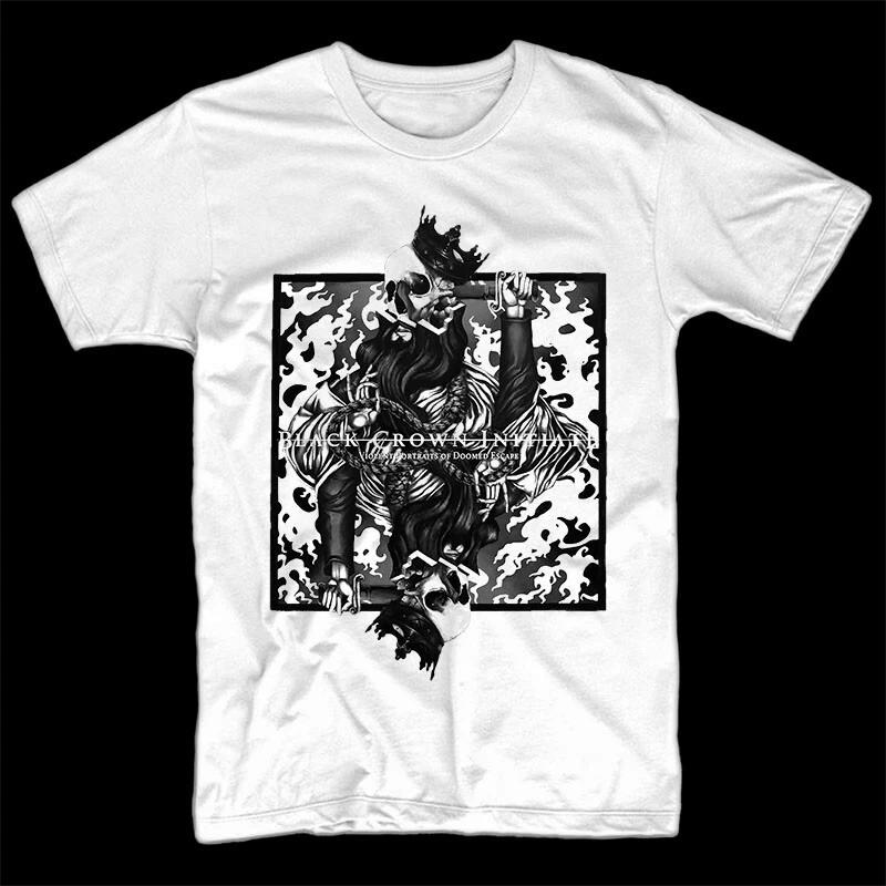 Black Crown Initiate Violent Portraits of T shirt BLACK WHITE all sizes S-5XL
