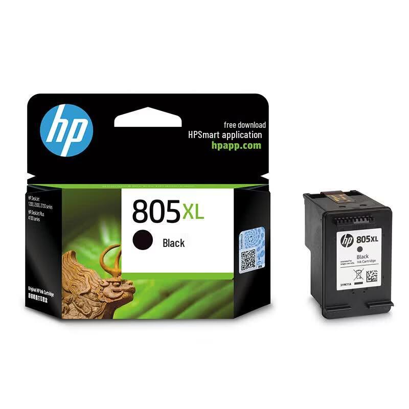 HP Оригинальный черный картридж высокой емкости 805XL
