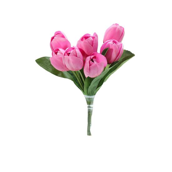 1 Bunch Simulation Flower Wide Application Delicate Reusable Attractive Vivid Artificial Tulip for Decoration