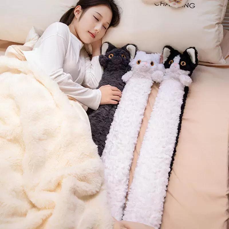 German Cat Long Hot Water Bottle Winter Bed Warmer Water-Filled Extended Hot Compress Warm Water Bag for Women