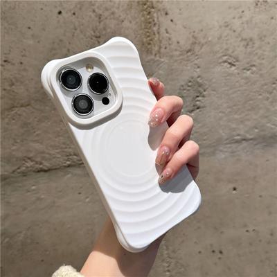 Роскошный силиконовый чехол с изображением карамельного круга Magsafe, магнитный чехол для телефона для iPhone 11, 12, 13, 14, 15 Pro Max, защитный бампер на 15 Plus, чехол