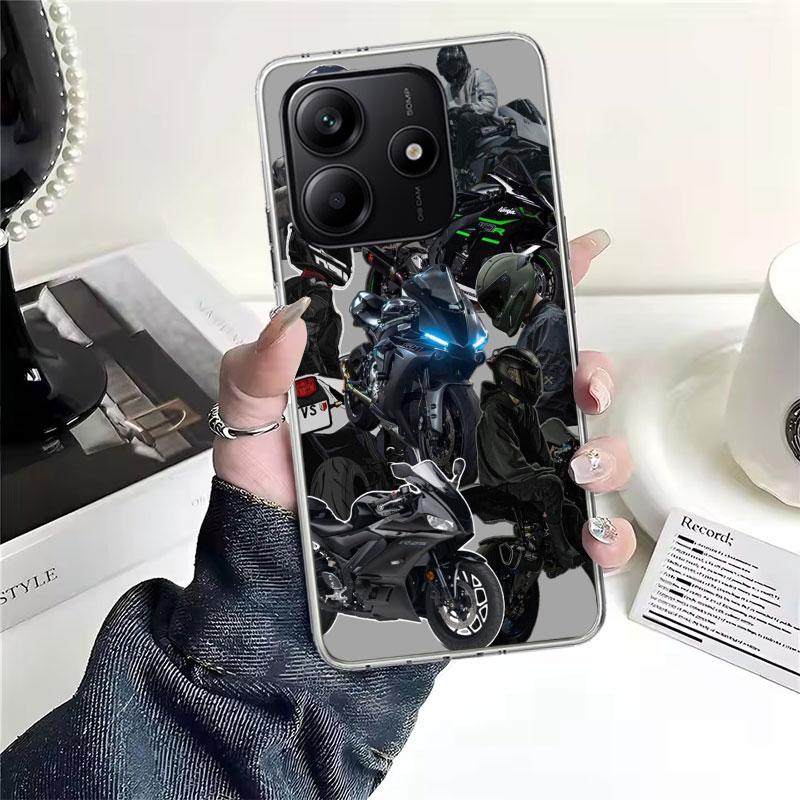 Sport Car Motorcycle H2R Cool Soft Phone Case For Xiaomi Redmi Note 15 14 14S 13 12 Pro Plus 12S 11 11S 11E 10 10S 11T 5G Fundas