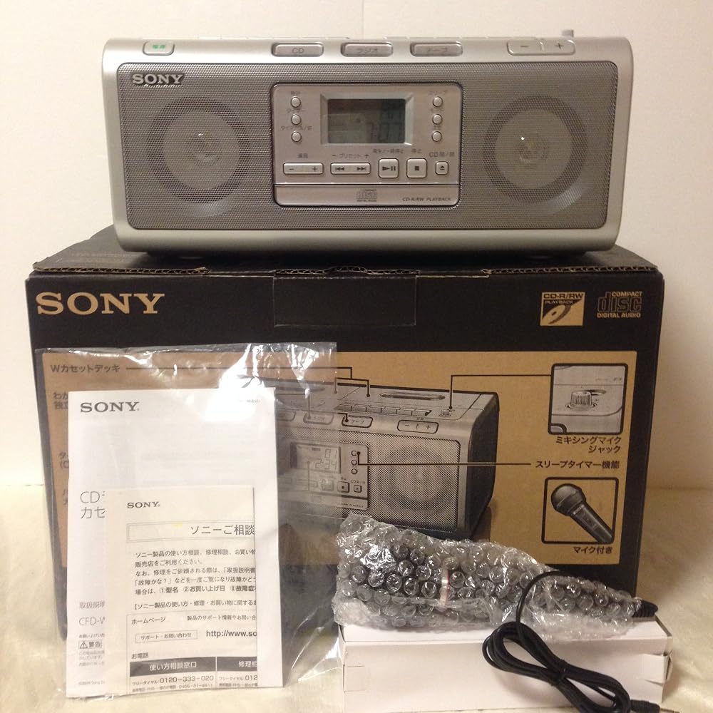 Sony CD Радио Кассетный Плеер W78 Серебристый CFD-W78/S