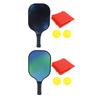 Pickleball Paddles Set Fashionable Carbon Fiber Lightweight Pickleball Rackets with 2 Balls and Carr