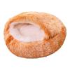 2024 New Half-Enclosed Cat Bed Deep Sleep Semi-Enclosed Cat Bed Dual-Purpose Pet Mat Plush Round Pet Bed