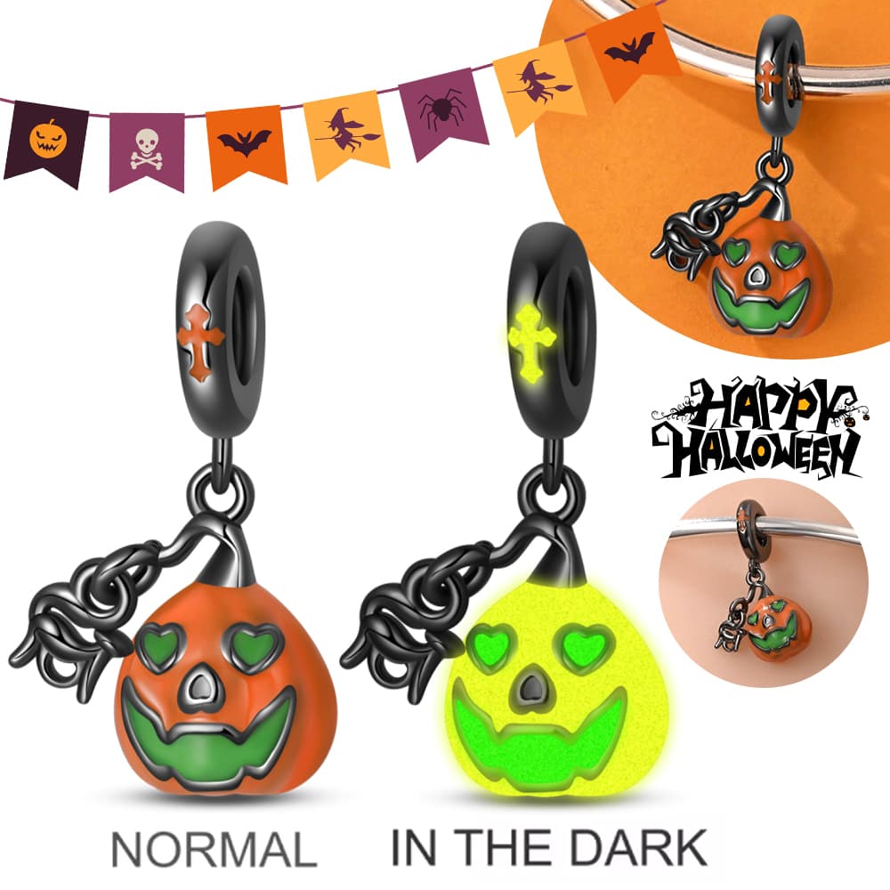 Хэллоуин Вечеринка Медный Светящийся Скелет Гроб Подвеска Бусины Подходят Браслет-шарм Для Изготовления Ювелирных Изделий Женские Подарки