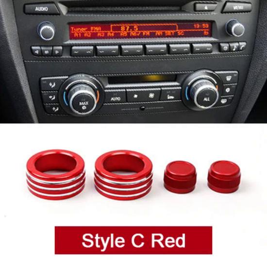 Авто салон центр управления кондиционером звук ручка кольцо крышка украшения аксессуары для BMW E90 E92 E93 3 серии 2005-12