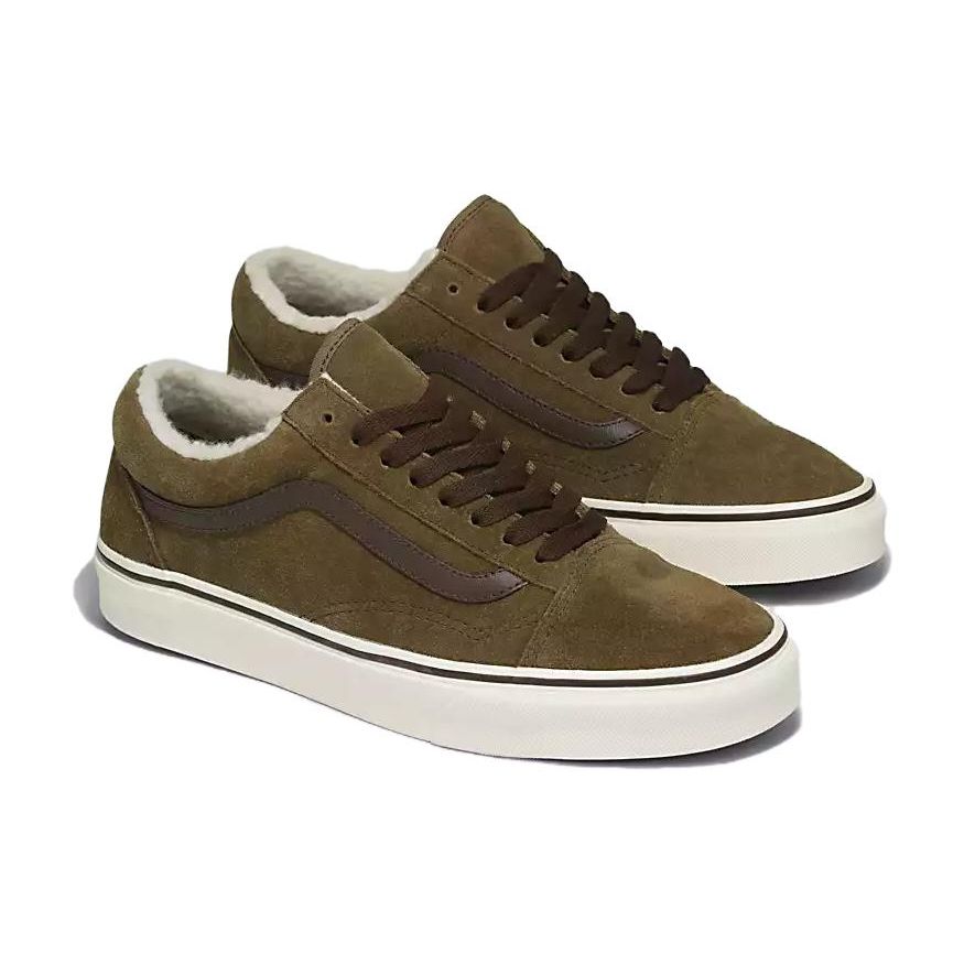 Vans Старая Школа Удобные Универсальные Легкие Дышащие Низкие Кеды-Кроссовки Унисекс Коричневые VN000CP5BYW