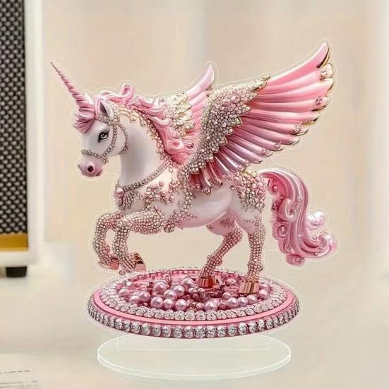 Horse Shaped Acrylic Sign 2D Flat Horse Tabletop Centerpiece for Corner Living Room Fireplace Shelf Office Home Decor