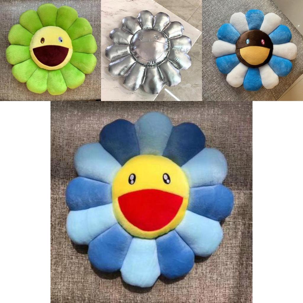 Яркая и красочная 40-сантиметровая плюшевая подушка в виде радужного цветка Такаси Мураками для детей