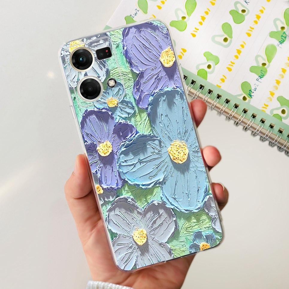 Чехол для Oppo Reno7 4G CPH2363 Oppo Reno7 Lite 7Z Красивый Рисованный Чехол Мягкий ТПУ Чехол для Телефона Для Oppo Reno 7 5G 7Pro Задняя Крышка