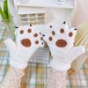Plush Furry Mittens Bear Paw Animal Gloves Fashion Cat Paw Gloves  Cosplay