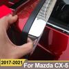 ABS Car Rearview Mirror Rainproof Eyebrow Rain Protector Cover For Mazda CX-5 CX5 CX 5 2017 2018    Accessories