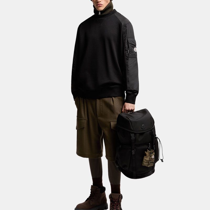 Moncler FW25 Fashion Casual Pocket Long Sleeve Crewneck Sweatshirt Men sweatshirt K2-091-8G00049-89A8F-999