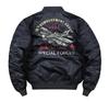 Black Jacket Flight Jacket Embroidered Thick Padded Outerwear Streetwear Jumper Stylish Large Size FUN212 [East Rain] MA-1 MA-1 Spring/Autumn/Winter