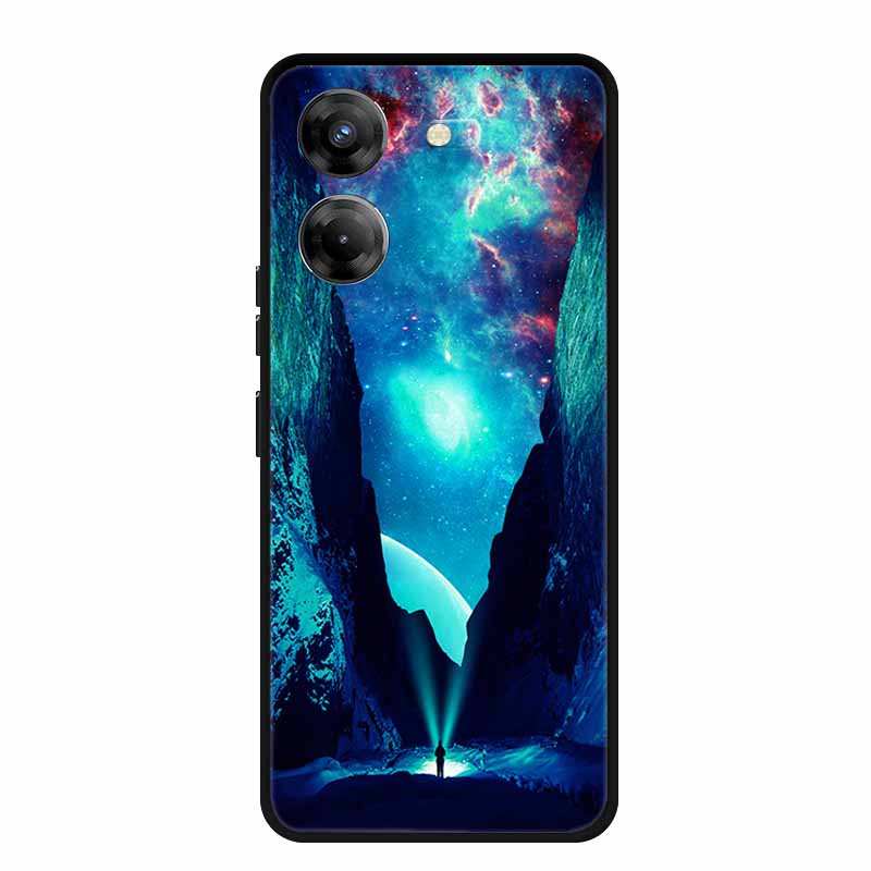 Чехол для телефона Tecno Pova 5 6.78" Coque Черный Бампер Силиконовый Мягкая Задняя Крышка Чехол Для Tecno Pova 5 Чехол Pova5 Funda Para Capa
