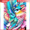 HuaCan Diamond Painting Animal Full Square Round AB Drill Bird Paintings Mosaic Picture Rhinestone Embroidery Art Craft Home Wall Decor