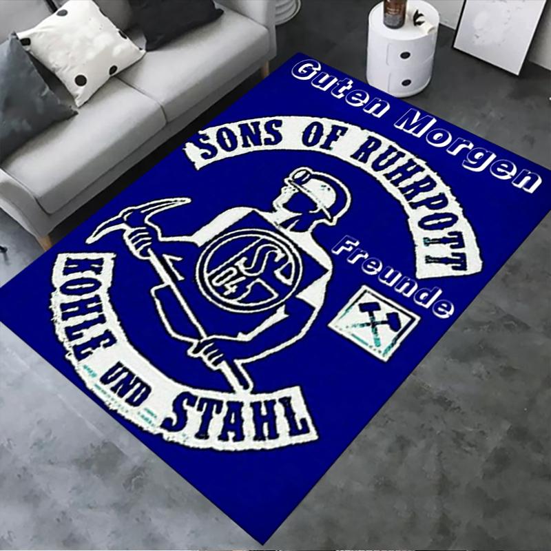 2025 New FC Schalke 04 Carpet Rug for Living Room Bedroom Home Sofa Decoration,Kids play Non-slip Floor Mat49