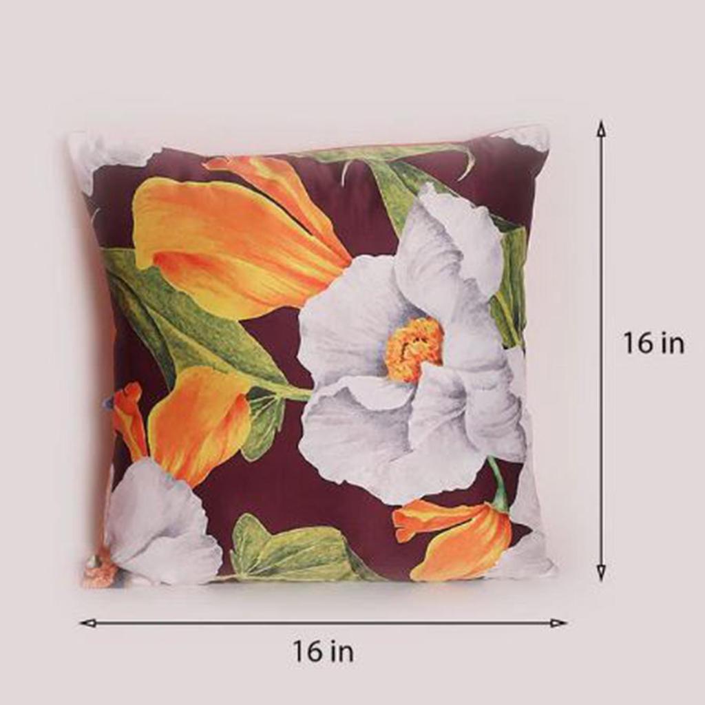 Чехол для подушки KOKO MAISON INC Floral Charm Polystain (Упаковка из 2 шт.) | Закрытие клапаном | Цифровая печать