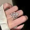 Zircon Pearl Five-pointed Star Open Ring Women's Light Luxury High-end Fashion Ring New Temperament Jewelry Women