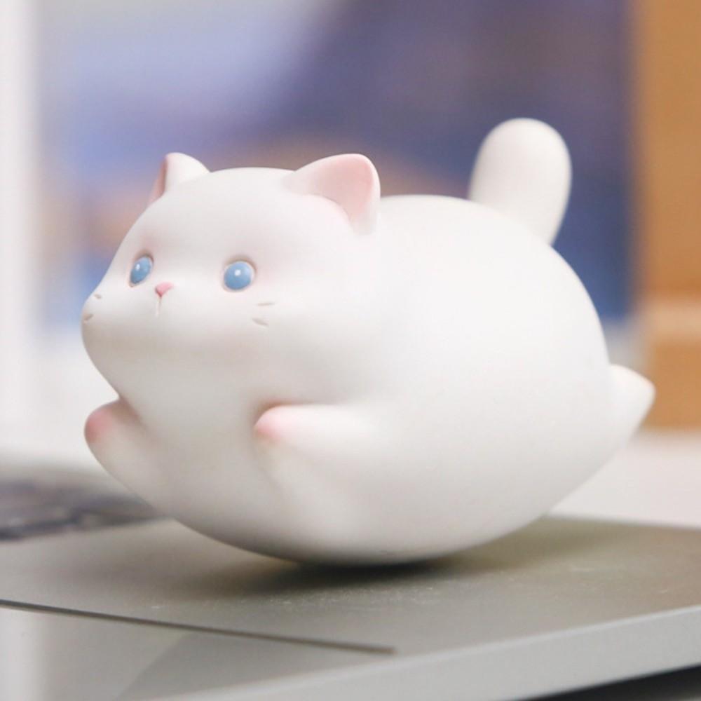 Shake Cat Swinging Doll Chubby Cat Car Decorations Desk Ornament Cat Resin Ornament Gifts