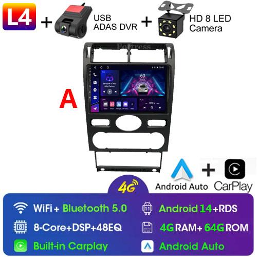 2din Android14 автомобильное радио мультимедиа Carplay авто GPS навигация для Ford Mondeo Mondeo 3 2000 2001 2002 2003 2004 2005 2006-2007