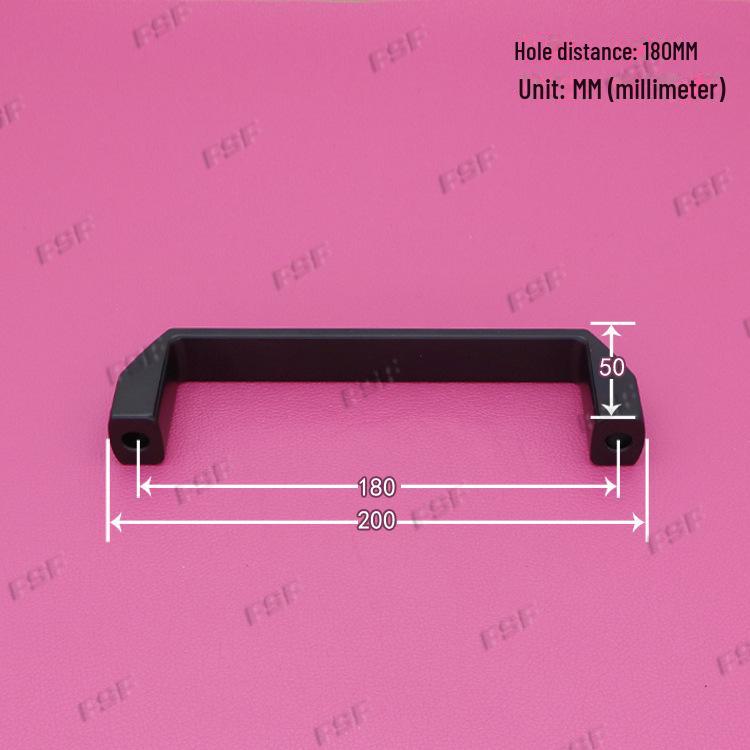 LS522 Квадратная ручка для шкафа из алюминиевого сплава - Расстояния между отверстиями: 90, 120, 180 мм