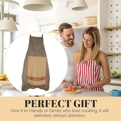 Фартук для розыгрыша шеф-повара для мужчин Креативный сюрпризный карманный фартук Сюрприз