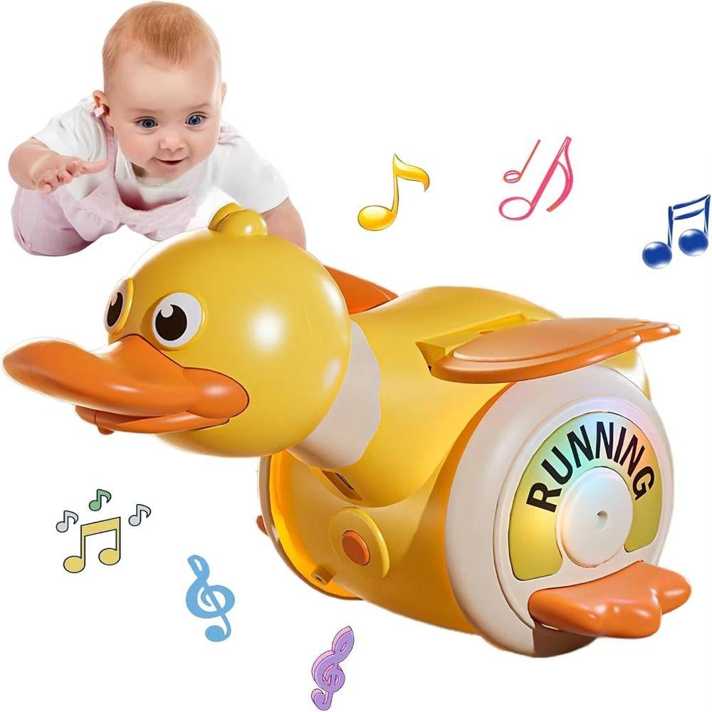 Sound And Light Electric Duck Musical Toy Plastic Sensory Dancing Duck Toy  Desktop Ornament
