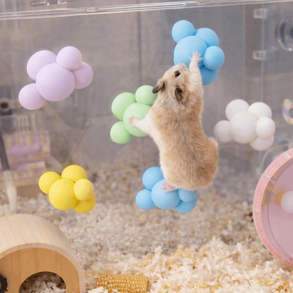 12PCS/SET Cloud Shape Hamster Climbing Platforms Colorful Cage Decoration Hamster Cages