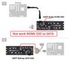 Комплект NFHK U2 NGFF to HD Mini SAS NVME PCIe SSD SATA адаптер для материнской платы SFF-8643 - M-Key