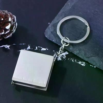 Брелок 1/2 шт. Кольцо для ключей Линейка-рулетка Инструменты для ручного измерения DIY Портативные измерительные инструменты Выдвижная линейка