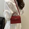 Новая трендовая сумка женская универсальная сумка модная ретро сумка Kelly на одно плечо через плечо маленькая квадратная сумка