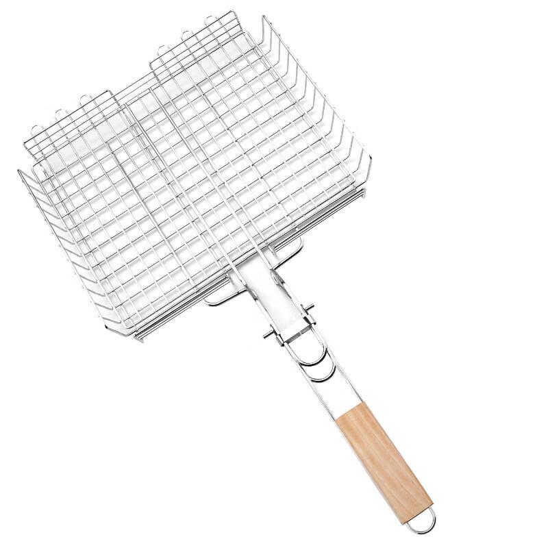 Wutuo Adjustable Foldable Double-Layer BBQ Fish Grilling Clip