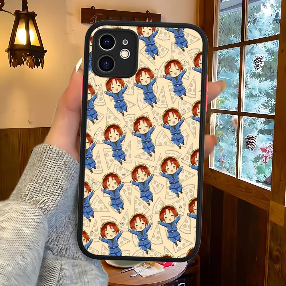 Cartoon Hetalia Axis Powers Phone Case For IPhone 11 12 13 14 15 16 Pro Plus X XS MAX Matte Bumper Shockproof Cover