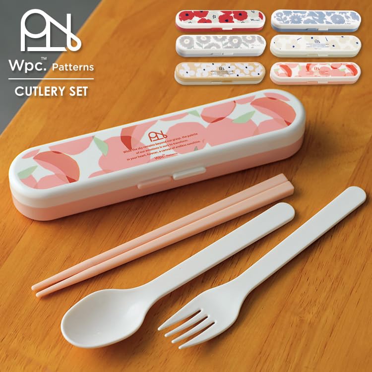 Patterns Cutlery Set Flower and Bird Blue Chopsticks Fork Spoon Set for Women Lunch Box Lunch Stylish Cute New Lifestyle Women Working Students