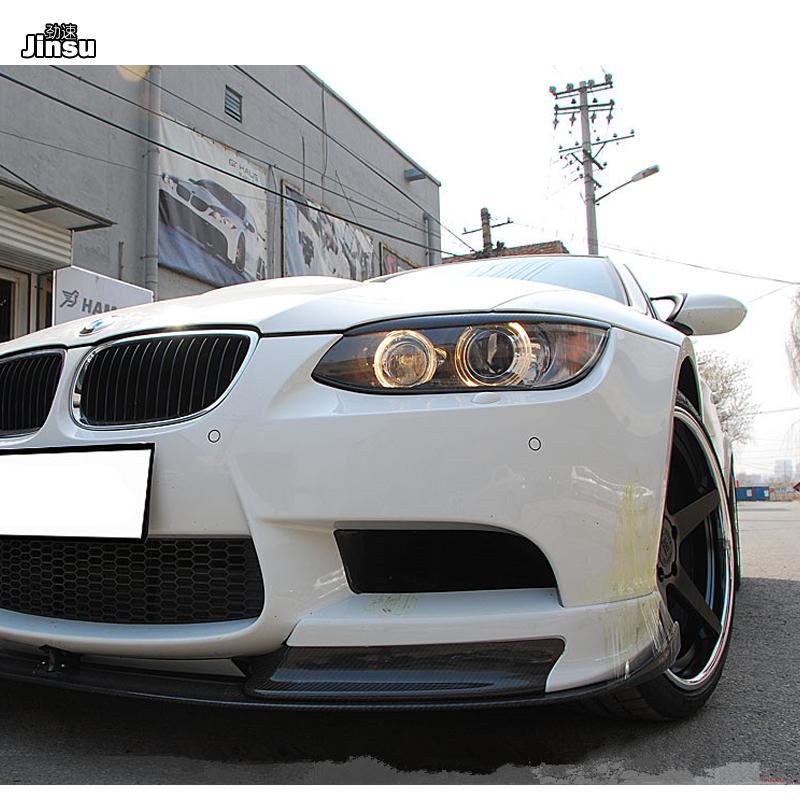 Carbon Fiber Decoration Headlights Eyebrows For BMW 3 Series Coupe E92 E93 2006 - 2008 E90 M3 Fiber Glass Primer Eyelids Cover