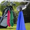 Magnetic Golf Towel Golf Ball Cleaning Cloth Block Waffle Pattern Cloth Golf Accessories Hold To Golf Bags Carts Clubs