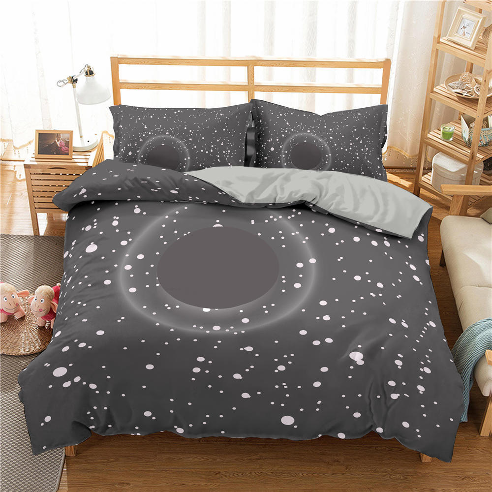 Комплект постельного белья Starry Sky King Size Galaxy Starry Sky Theme Twin Комплект постельного белья для детей-подростков из полиэстера с разноцветными звездами