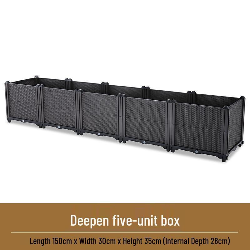 Extra Large Multi-layer Rectangular Planting Box for Home Balcony - Ideal for Fruits, Vegetables, and Flowers