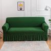 Чехол для дивана с юбкой, удобный чехол для дивана для гостиной, чехол для дивана, моющийся, высокоэластичный, прочный, из хлопчатобумажной ткани