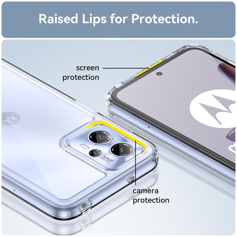 Для чехла Moto G23 / Moto G 23 / 13 / G23 / G53 / G13 / G73 / Capas / Противоударный бампер для телефона / Задняя крышка / Прозрачный цвет / Прозрачные чехлы / Moto G23