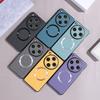 Для Magsafe простой кожаный чехол для OPPO Find X8 Pro X7 ультра матовый магнитный беспроводной зарядный противоударный защитный чехол
