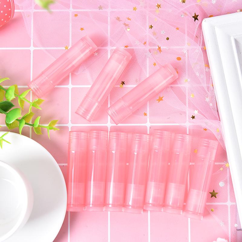 10Pcs 5G 7 Colors Lipstick Tube Lip Balm Containers Empty Cosmetic Containers