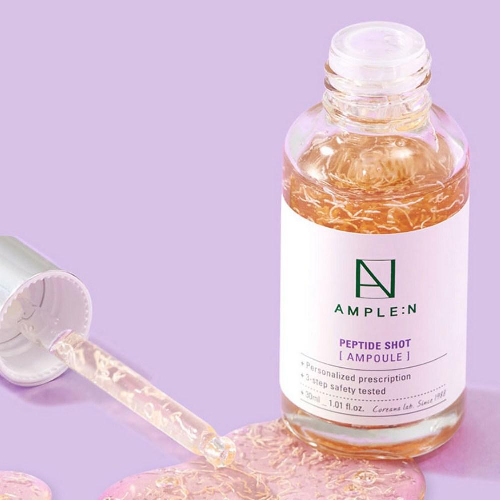 Кореана AMPLE:Ампула N Peptide Shot большой емкости 100 мл + Ампула Ceramide Shot большой емкости 100 мл + Крем Ceramide Shot 50 мл, 1 набор